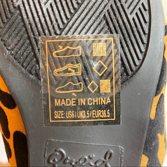 NWOT Qupid Leopard Print Mules - Picture 7 of 7